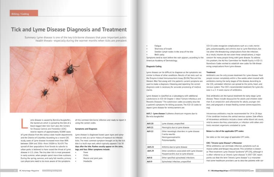 BC Advantage Magazine Publishes OSI’s Article on Tick and Lyme Disease Diagnosis and Treatment