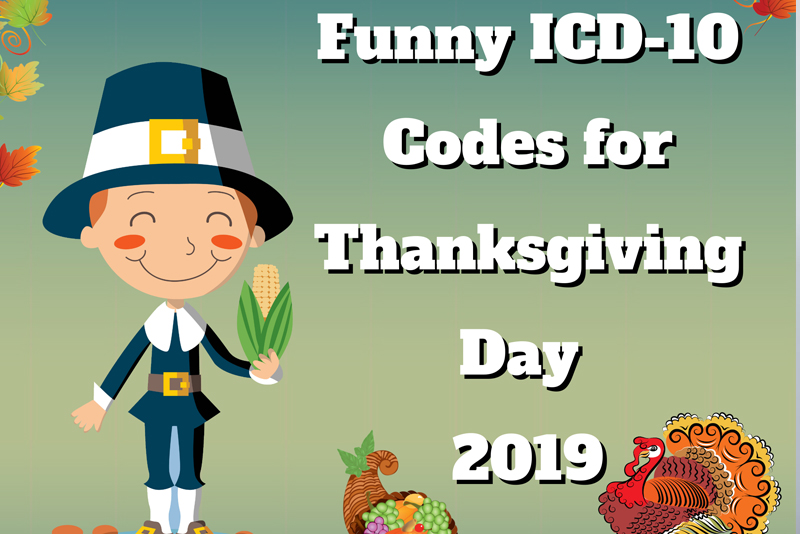 Funny ICD-10 Codes for Thanksgiving Day 2019