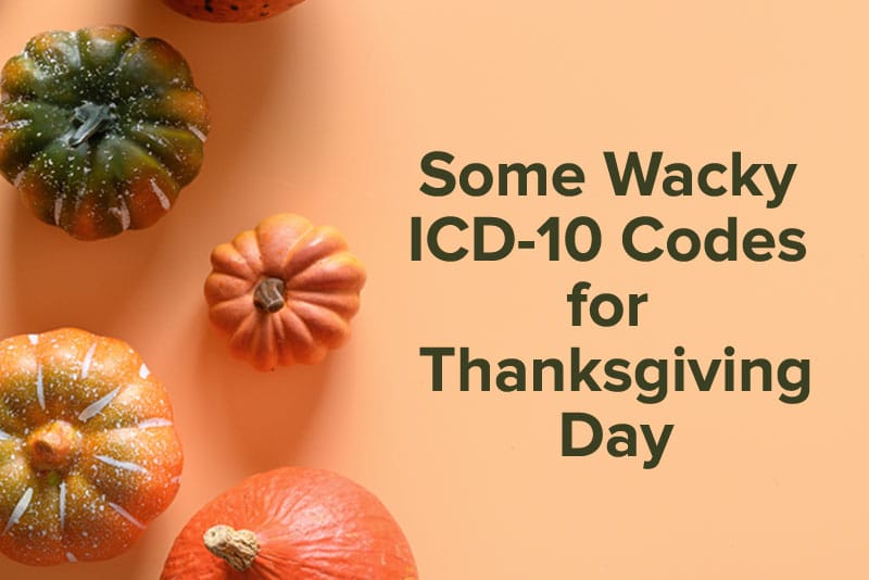 Wacky ICD-10 Codes For Thanksgiving Day