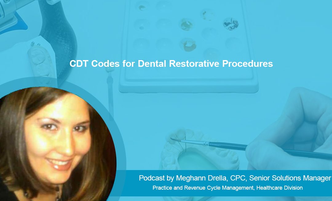 CDT Codes for Dental Restorative Procedures