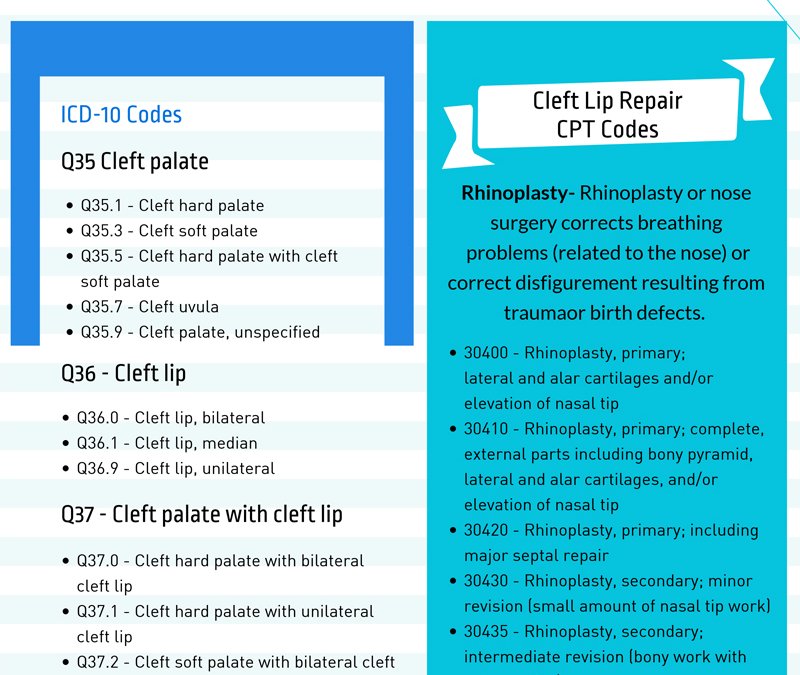 Coding Cleft Lip and Cleft Palate Repair [Infographics]