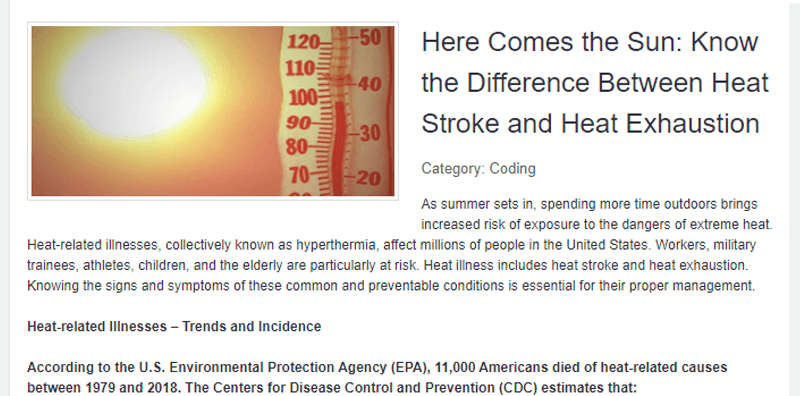 Know the Difference Between Heat Stroke and Heat Exhaustion