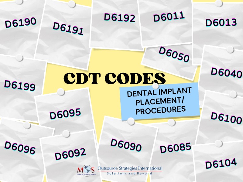 Codes for Dental Implant Procedures