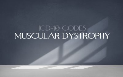 What are the ICD-10 Codes for Muscular Dystrophy?