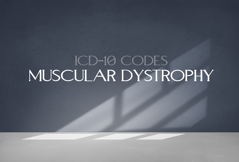 What are the ICD-10 Codes for Muscular Dystrophy?
